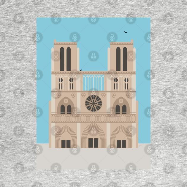 Notre Dame Cathedral, Paris, France by lymancreativeco